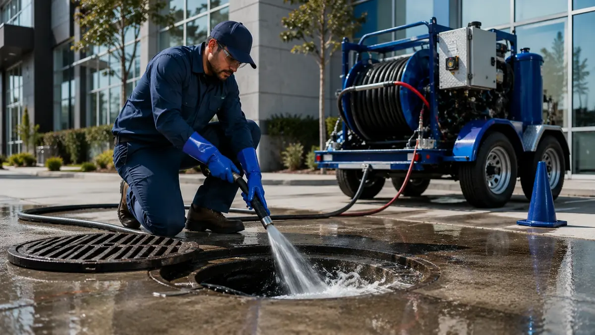 Commercial Hydro Jet Drain Cleaning in Goshen