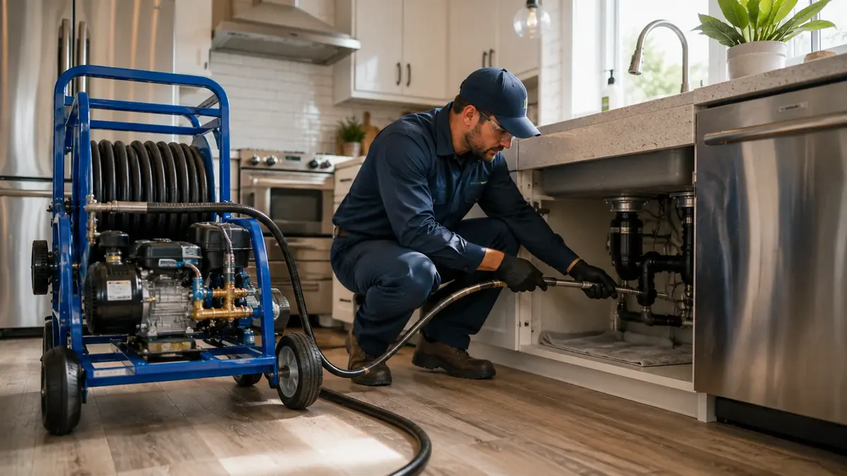 Kitchen Drain Hydro Jetting in Goshen