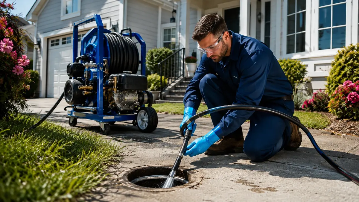 Residential Hydro Jet Drain Cleaning in Goshen