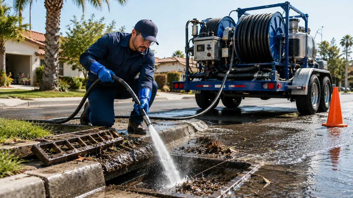Storm Drain Hydro Jet Cleaning in Goshen